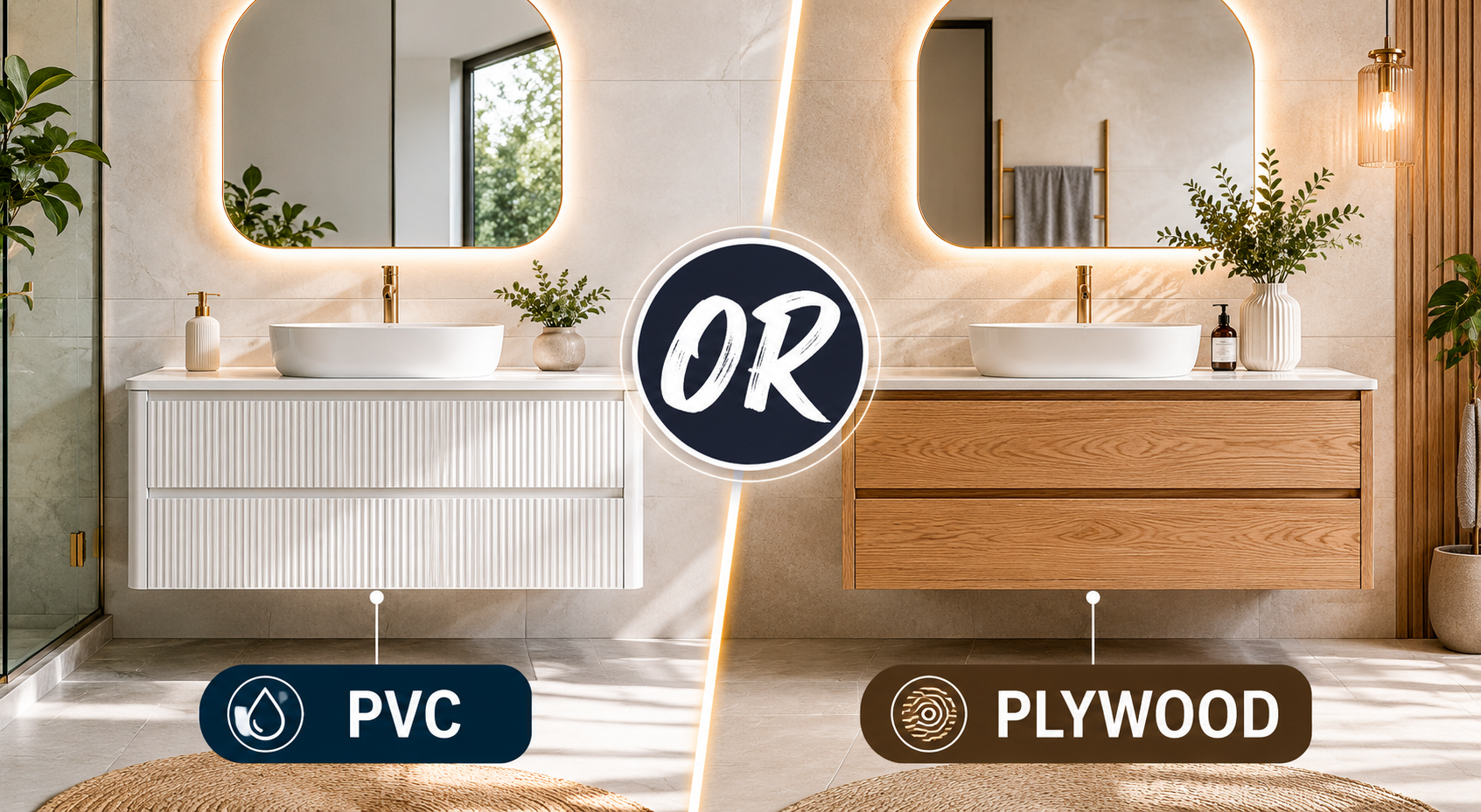 PVC vs plywood vanity