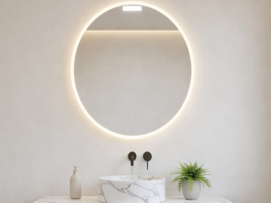 1200mm Matte White Curved Fluted Vanity