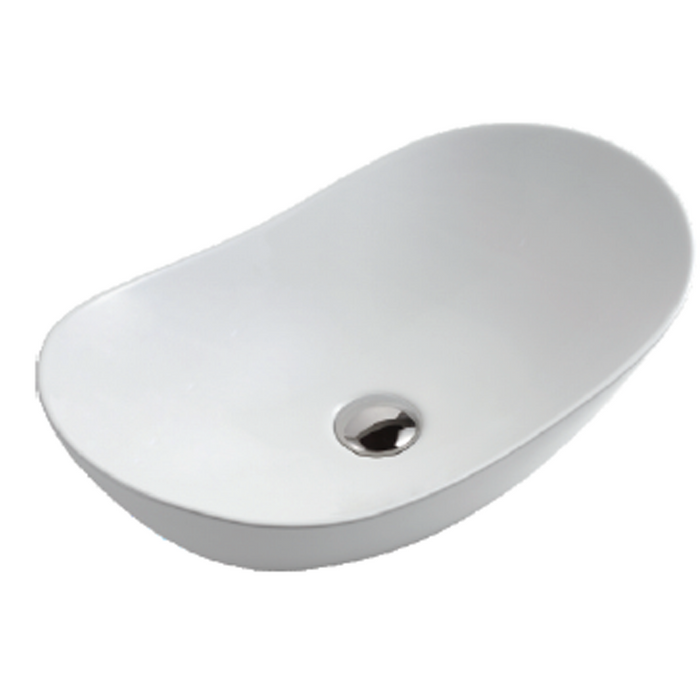 High Edge Ceramic Wash Basin 520 White