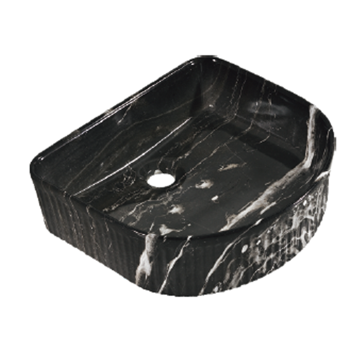 Arch Ceramic Wash Basin 415 Glossy Marble