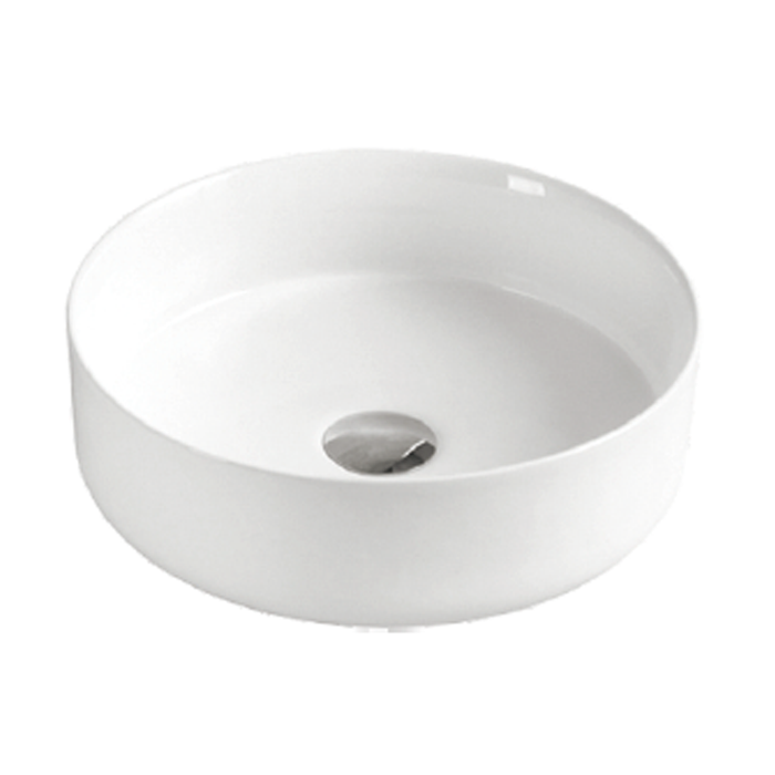 Round Ceramic Wash Basin 360 White