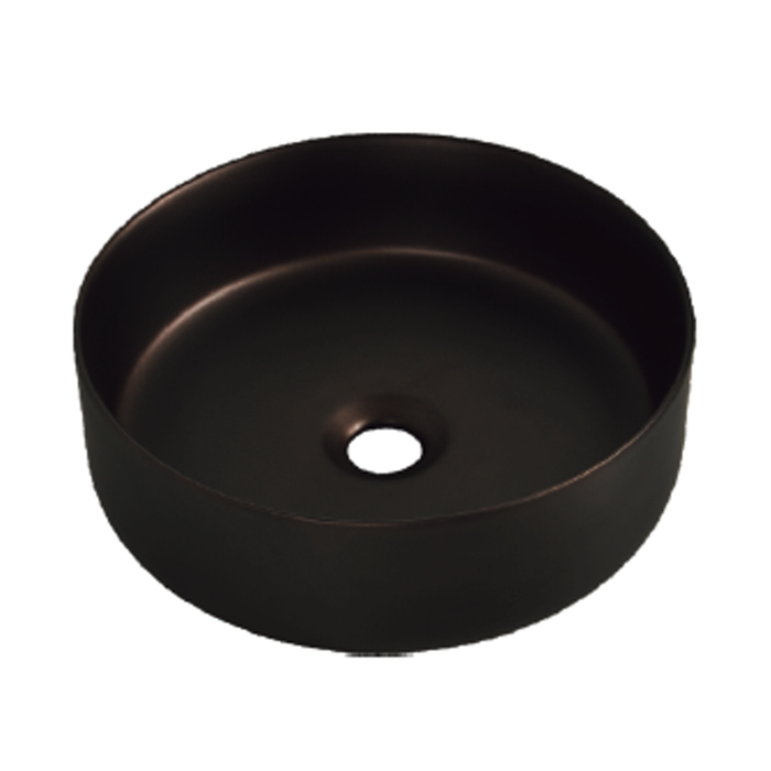 Round Ceramic Wash Basin 360 Gunmetal