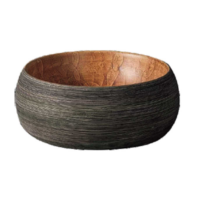 Round Pattern Textured Art Basin 400 Copper Clay