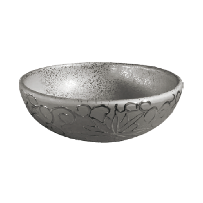 Round Pattern Art Basin 400 Silver