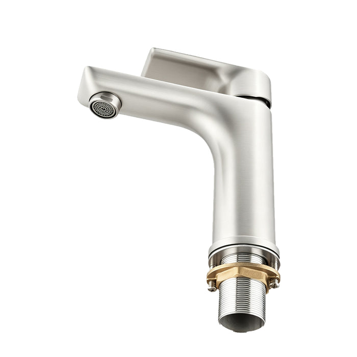 VOG Short Basin Mixer Brushed Nickel