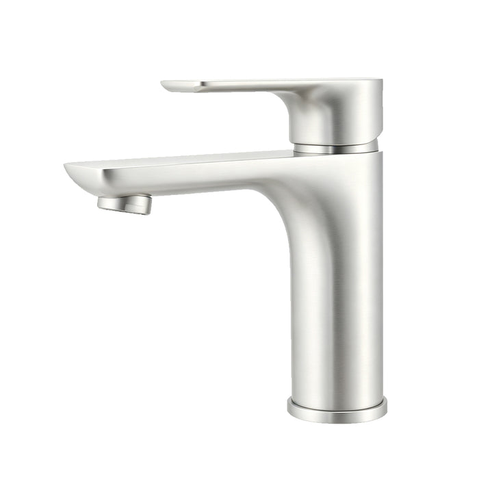 VOG Short Basin Mixer Brushed Nickel