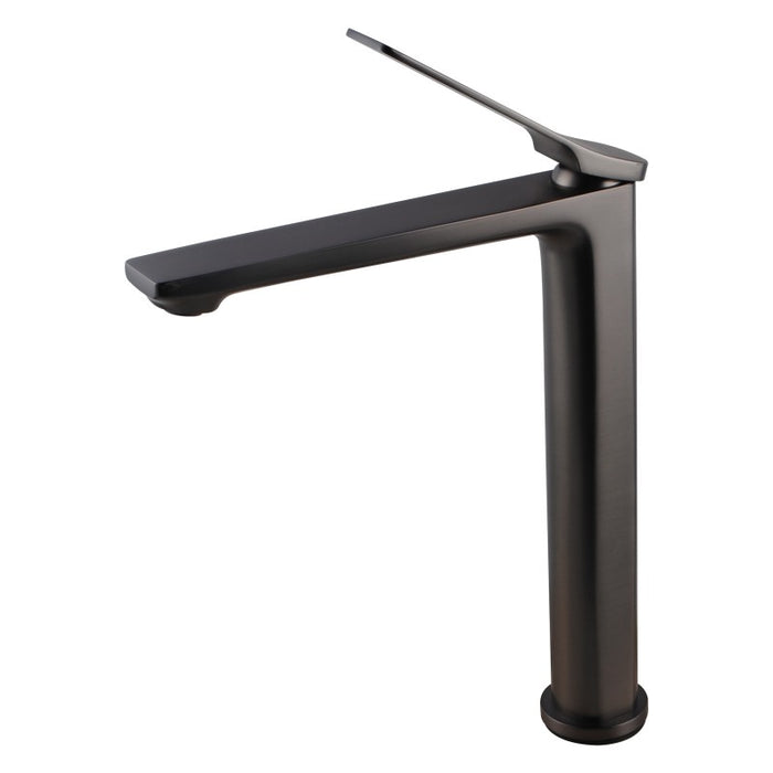 Rushy Tall Basin Mixer Brushed Gunmetal