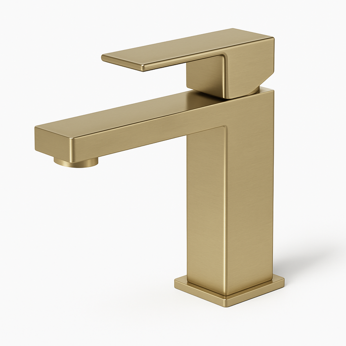 Bresso Square Short Basin Mixer