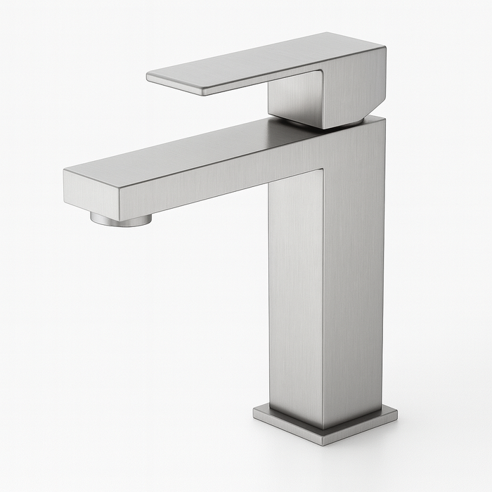 Bresso Square Short Basin Mixer