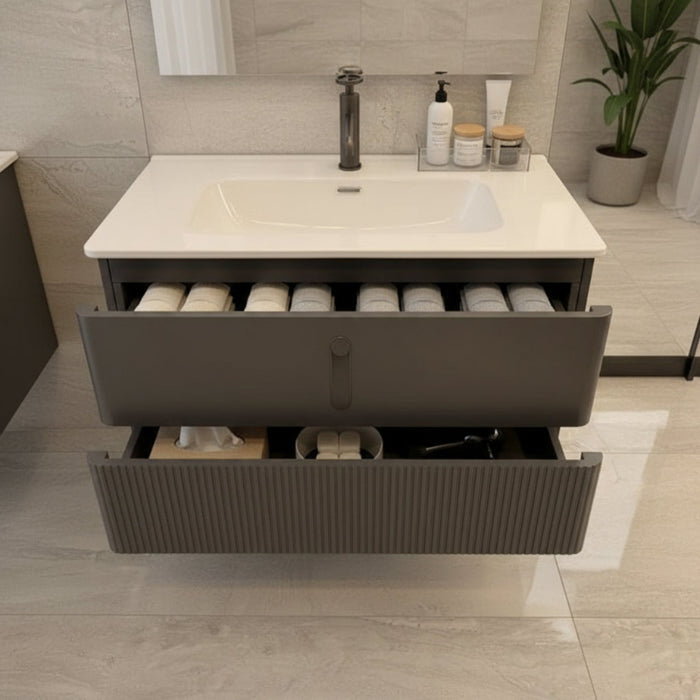 Gemini 600mm Vanity Gunmetal Grey