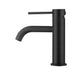 Arluno Round Basin Mixer in Matte Black, modern bathroom tapware with 304 stainless steel body