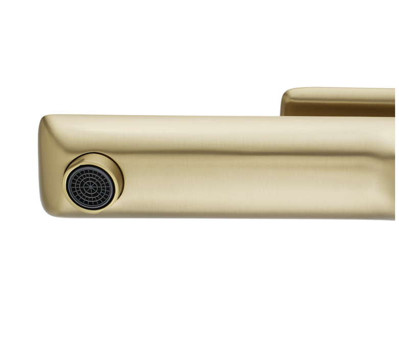 Elara Tall Basin Mixer - Brushed Gold