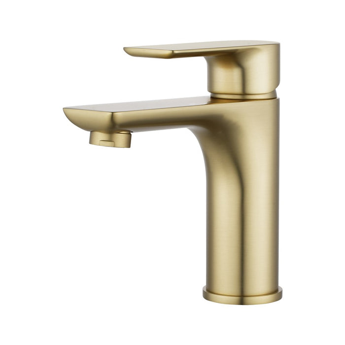VOG Short Basin Mixer Light Brushed Brass