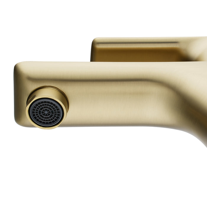 VOG Short Basin Mixer Light Brushed Brass