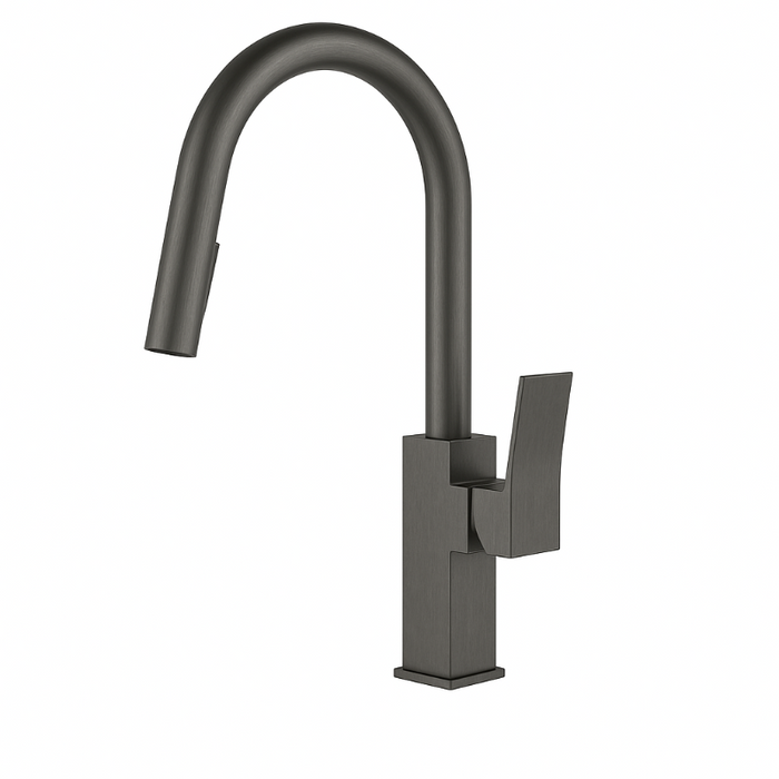Leo Square Pull Out Mixer Gunmetal Grey