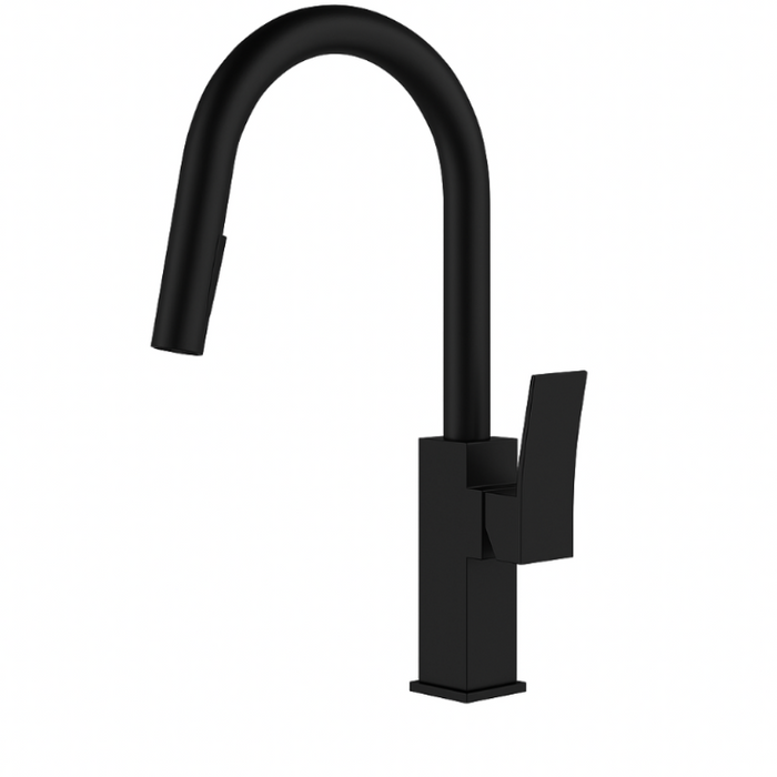 Leo Square Pull Out Mixer Matte Black