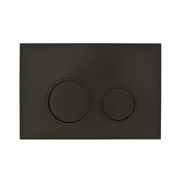 Black Push Button for In-Wall Cistern