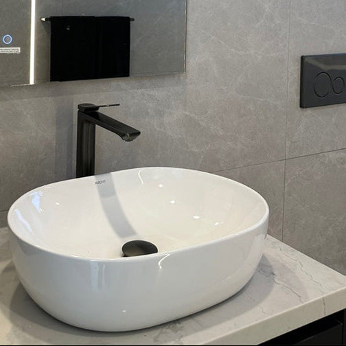 Rushy Tall Basin Mixer Black