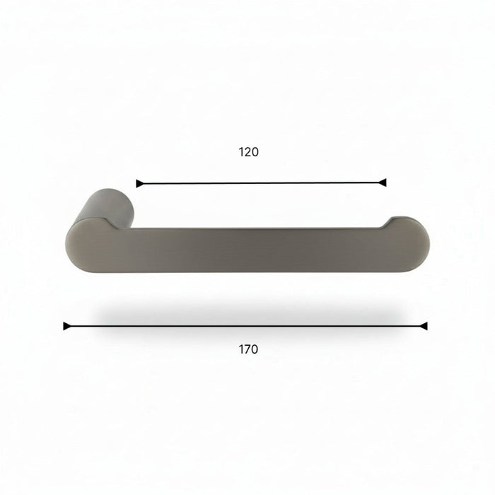 Toilet Roll Holder Round - Brushed Gold