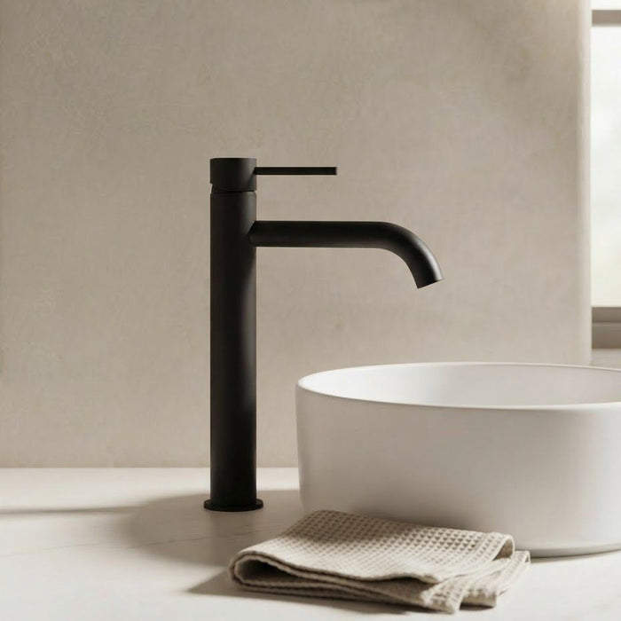 Arluno Tall Basin Mixer Matte Black