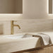 Arluno Round Basin Mixer in Brushed Gold, modern 304 stainless steel bathroom tapware