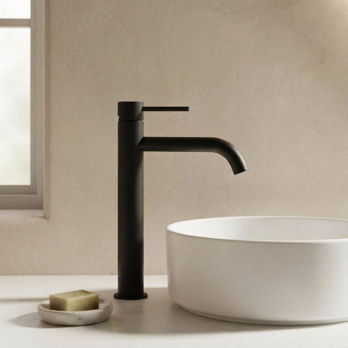 Arluno Tall Basin Mixer Matte Black