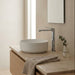 RUSHY Tall Basin Mixer Chrome with tall profile and curved spout