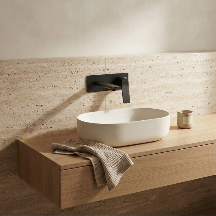 VOG In Wall Spout and Mixer Set - Matte Black