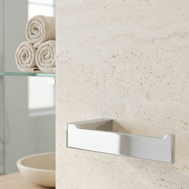 Toilet Roll Holder Square - Chrome