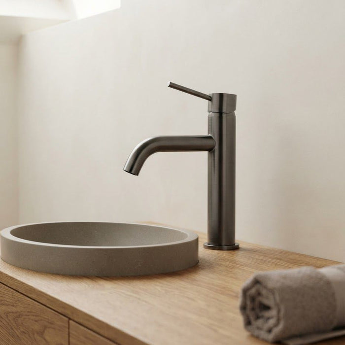 Arluno Short Basin Mixer Gun Metal