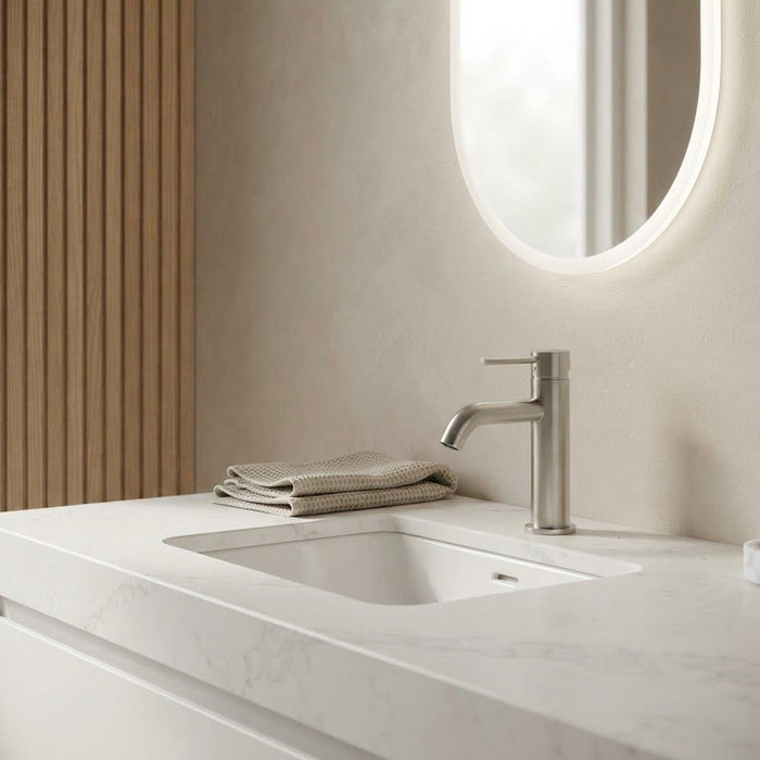 Arluno Short Basin Mixer Brushed Nickel