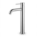 Arluno Round Tall Basin Mixer in Chrome with solid brass construction and European designed pin lever
