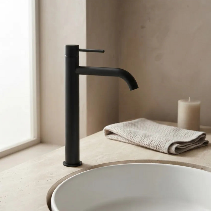 Arluno Tall Basin Mixer Matte Black