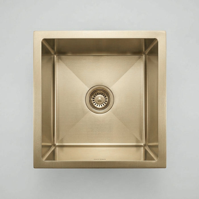 400 x 450 Brushed Gold Stainless Steel Sink