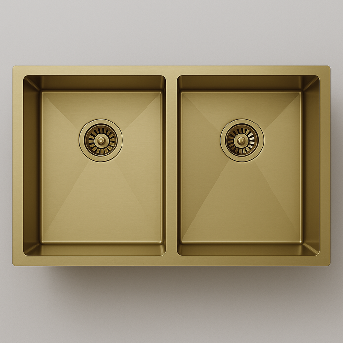 820 x 450 Stainless Steel Double Sink