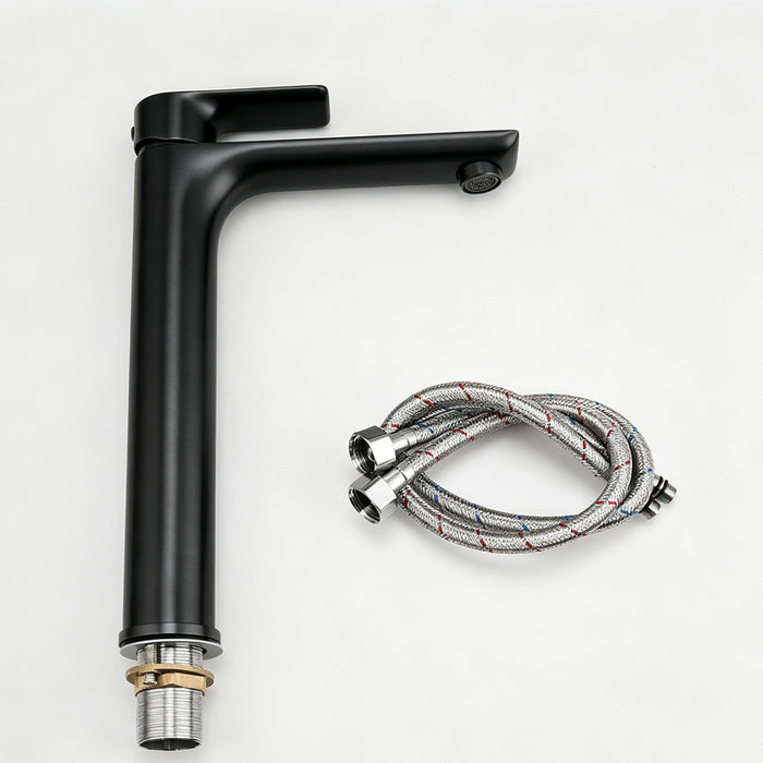 VOG Tall Basin Mixer Black