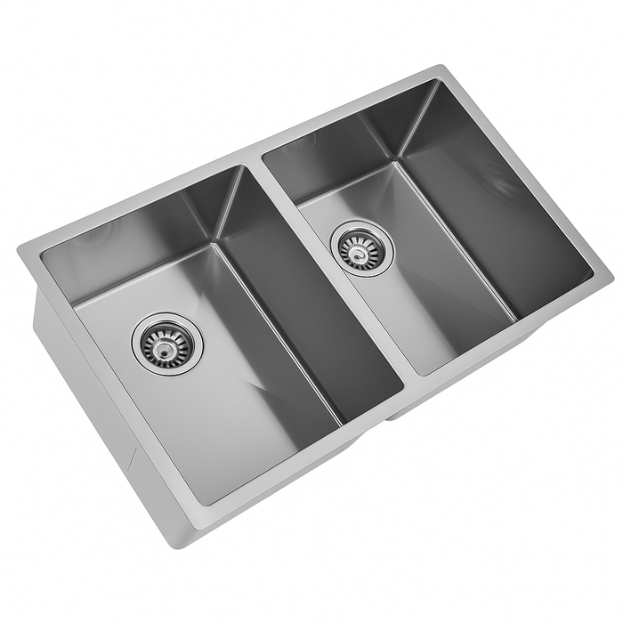 820 x 450 Stainless Steel Double Sink