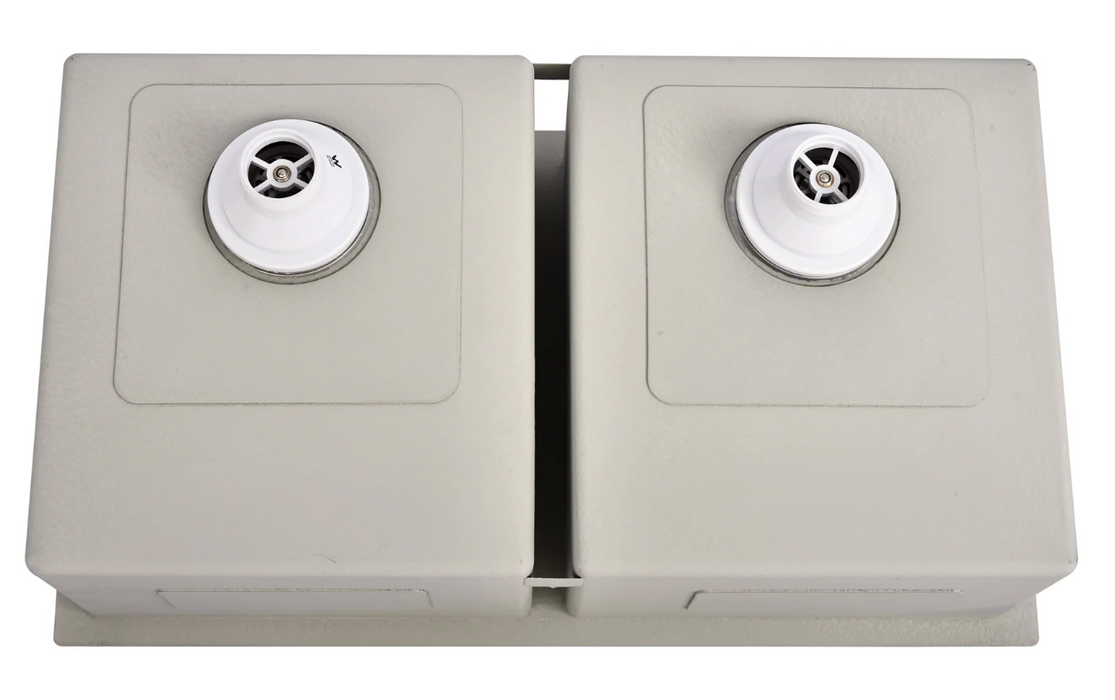 820 x 450 Stainless Steel Double Sink