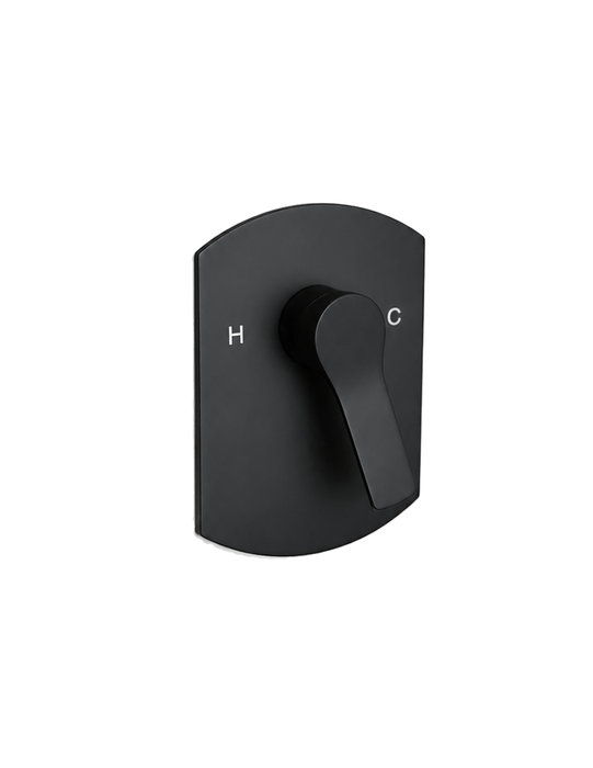 Square Matte Black 2-in-1 Shower Set