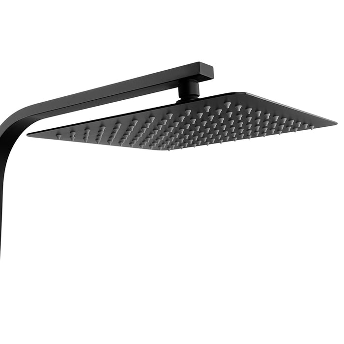 Square Matte Black 2-in-1 Shower Set