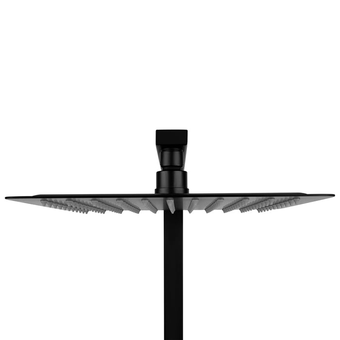 Square Matte Black 2-in-1 Shower Set